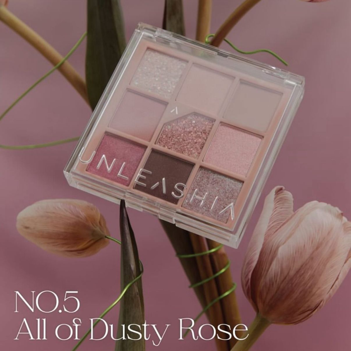 Glitterpedia Eye Palette Dusty Rose - UNLEASHIA