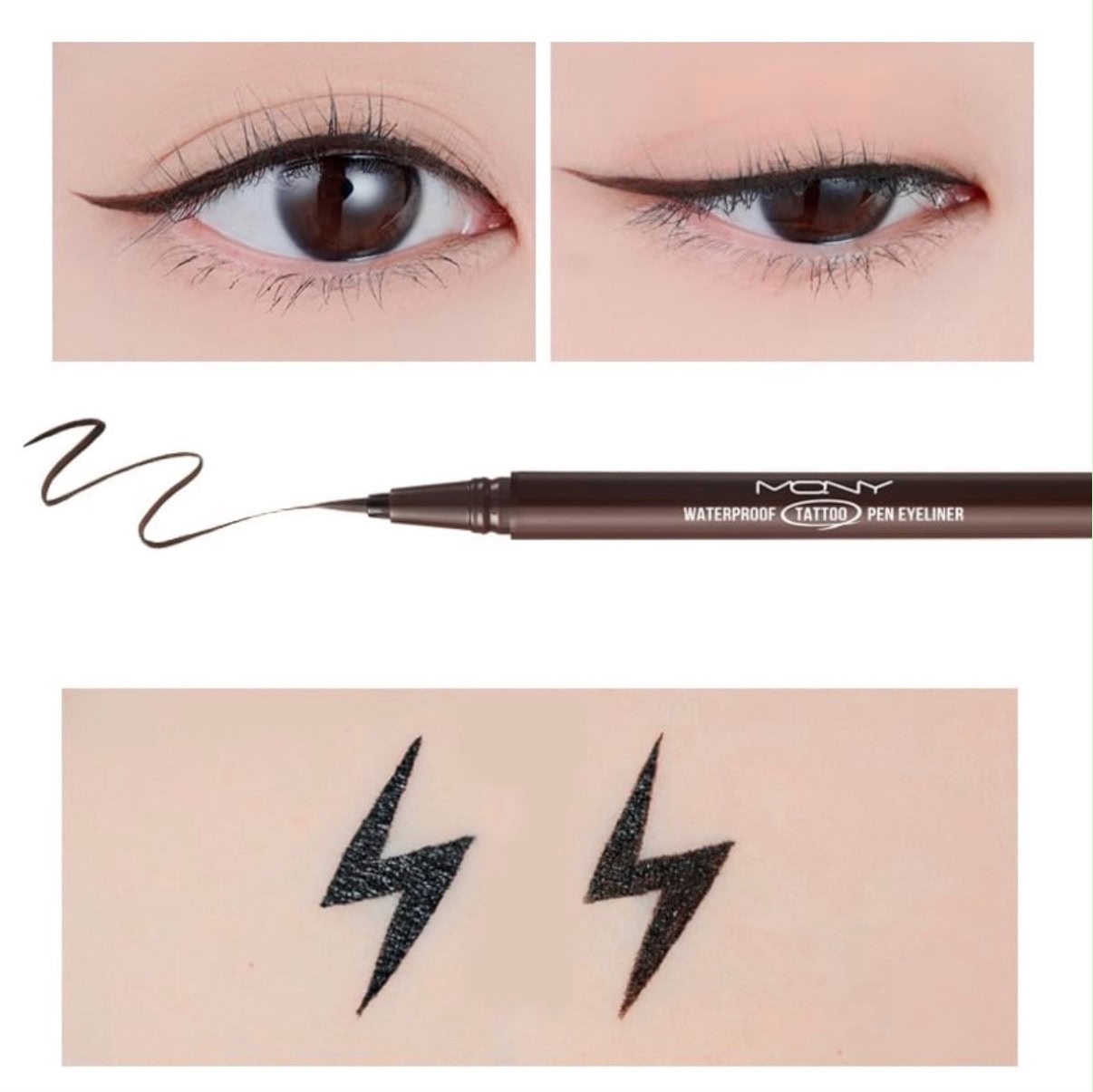 Delineador de Ojos Waterproof Tatto Eyeliner 02 Deep Brown - MQNY