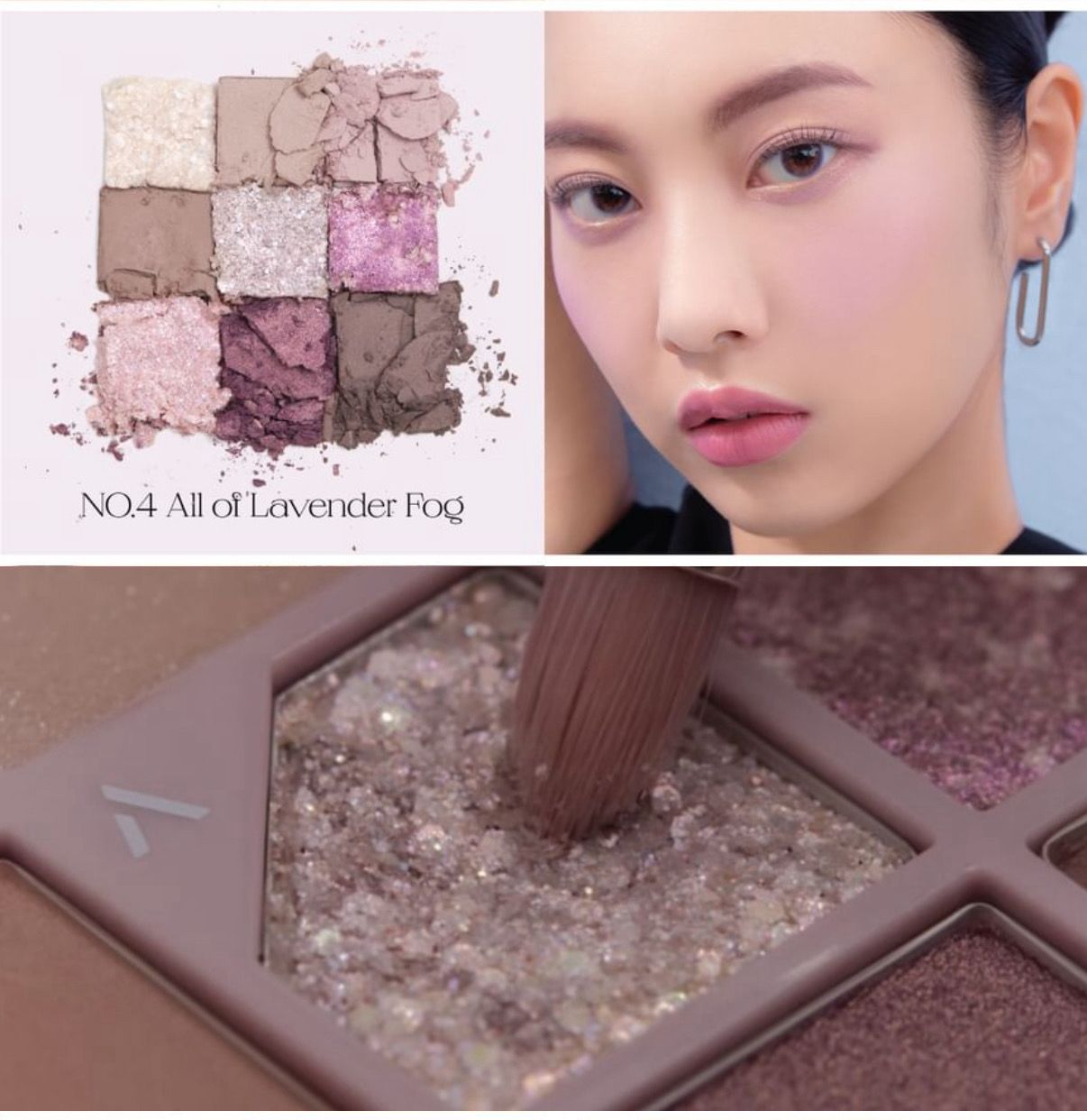 Glitterpedia Eye Palette Lavender Fog - UNLEASHIA
