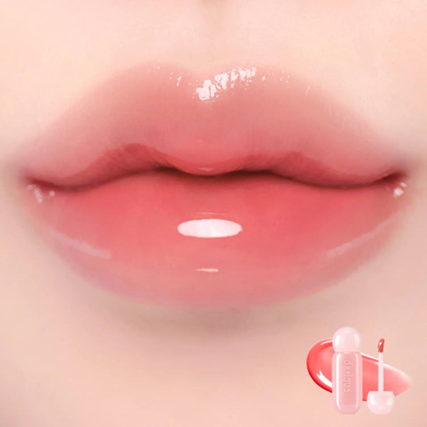 Tinta Labial Juicy Dewy Glow Tint #01 Peach Glace - DASIQUE