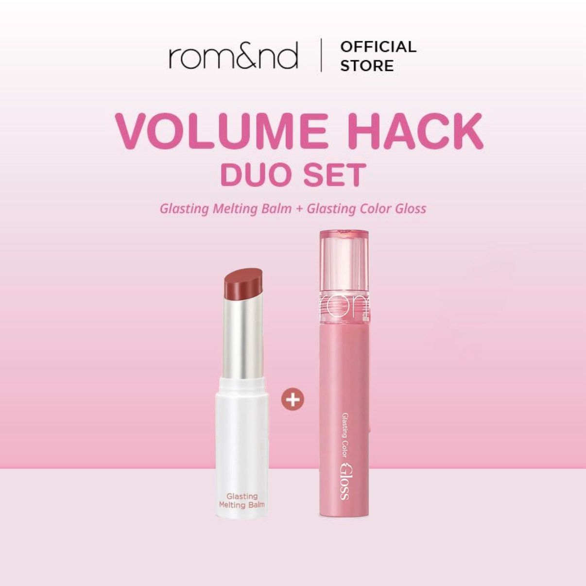 Lip Volume Hack Bundle Set Bunny Tongue duo – ROMAND