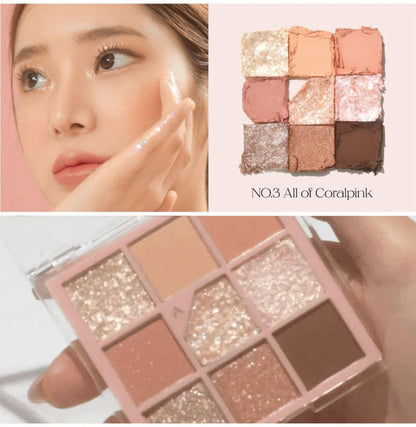 Glitterpedia Eye Palette Coral Pink - UNLEASHIA